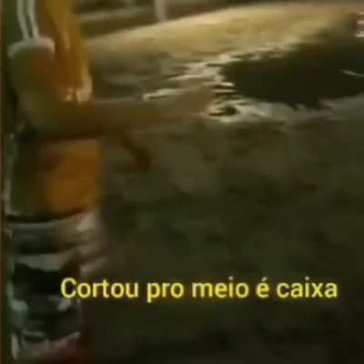 Cortou pro meio &Eacute; CAIXA!