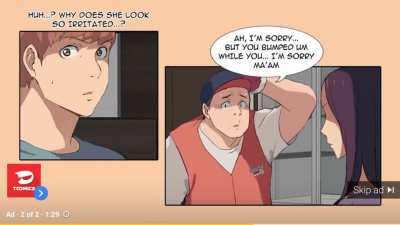 A Cringy Step Mom Cartoon ad on YouTube