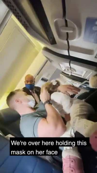 Today they got kicked off of a United flight going from Denver to Newark because their 2yo would not &ldquo;comply&rdquo; and keep her mask on.