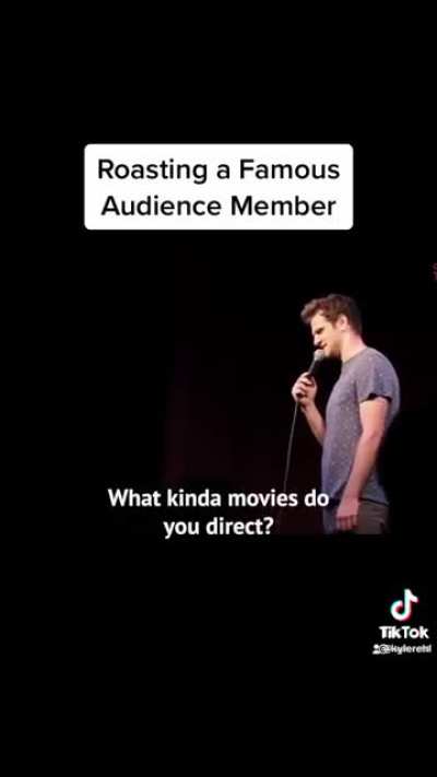 Accidentally roasting a celebrity
