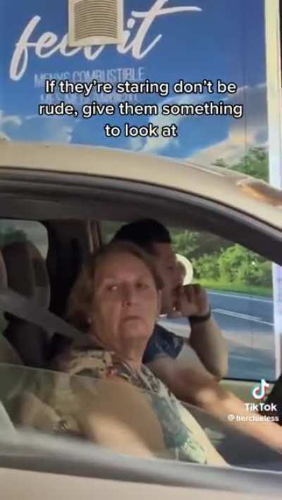 "We'll have all eyes on us wherever we go," he repeats while pacing between cars and recording.
