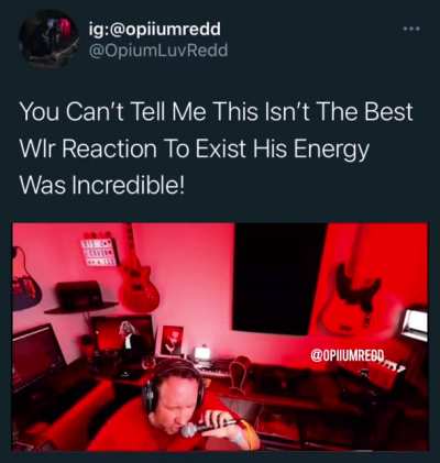 Can&rsquo;t tell me this isn&rsquo;t the best Wlr reaction