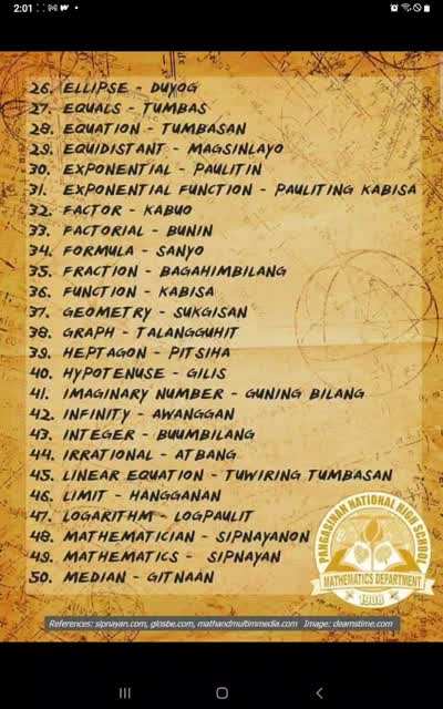 Tagalog Mathematics