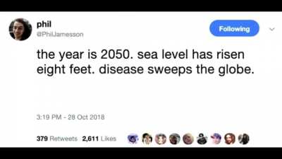 The year is 2050...