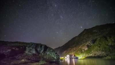 Lacul B&acirc;lea, Sibiu, Romania.