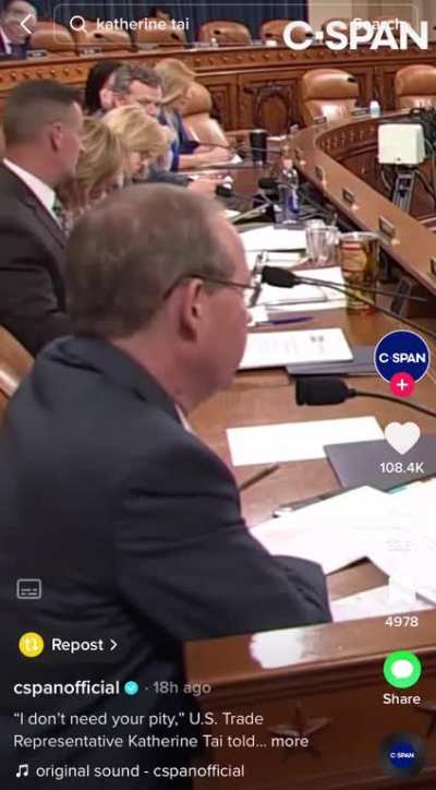 U.S. Trade Representative Katherine Tai responds to NC Republican Greg Murphy&rsquo;s comments that she&rsquo;s &ldquo;too nice&rdquo; to do her job