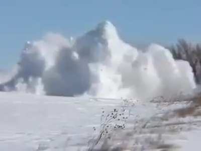 Snow plough train