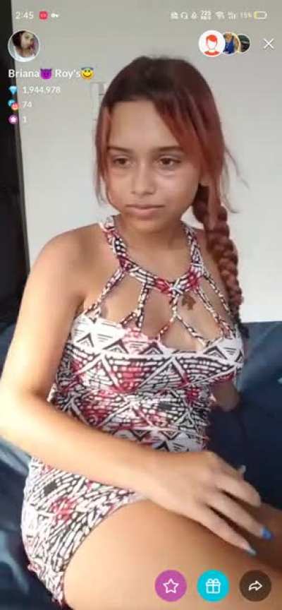 Briana😈Roy's😇 pussy & nip slip publicly