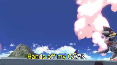 hands off my&mdash; CAWK