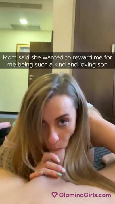 Mom loves lingerie