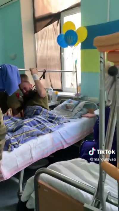 A woman is grateful her wounded husband was carried for 3.5 hours and not left to die in the forest. After 4 months of hell, almost his entire unit came to visit him as soon as they were rotated out. They&rsquo;ve provided moral and financial support to his fam
