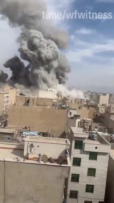 Footage of air strikes on Iran 7 March