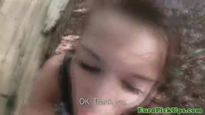 Public blowjob