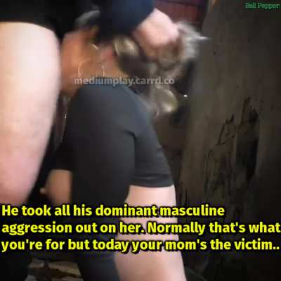 Blonde Caption Cuckold Deepthroat Face Fuck MILF Mom Taboo Throat Fuck Porn GIF by lewdmedia