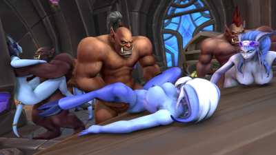 Yrel and other draenei get fucked and impregnated by orcs (Lawnmower333) [World of Warcraft]