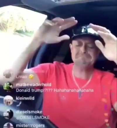 Man prays 🙏 for Lord and Savior Donald Trump to protect him from the cops, prayer goes unanswered