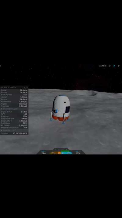 Automated Lunar Landing Test