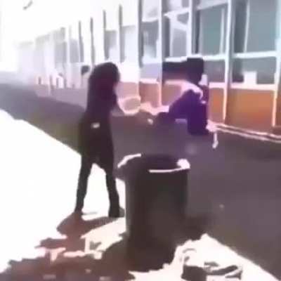 Well that’s one way to take out the trash