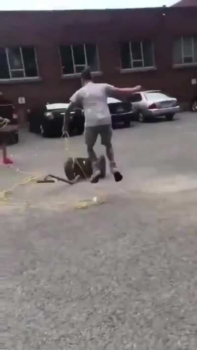 to jump over a spinning swegway