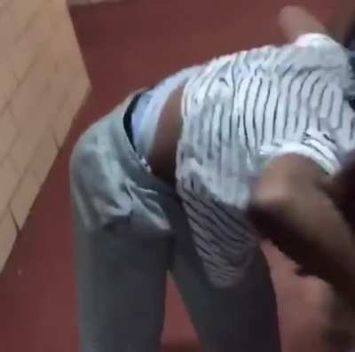 Lil bad ass nigga wanna knock on doors and run that&rsquo;s what he get