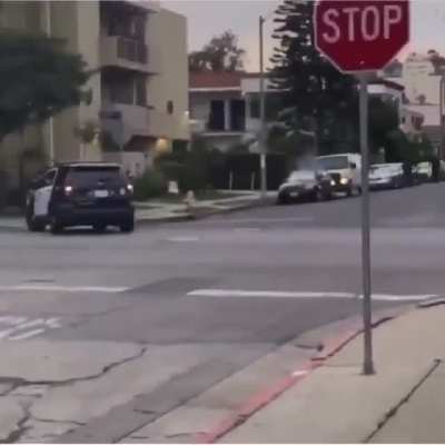 LAPD does drive-by shooting on teenagers with rubber bullets