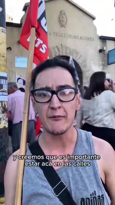 protesta del PTS (Frente de Izquierda Unidad) en contra del imperialismo y el avance de EEUU en America Latina
