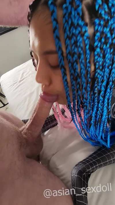 Spiderwoman gets a mouthful