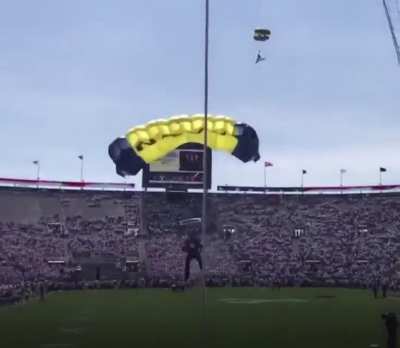 Stadium parachuter.