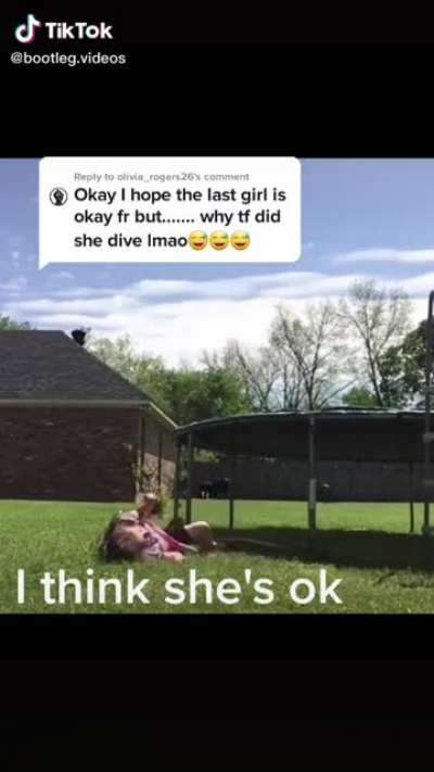 Damn I think she broke her arm