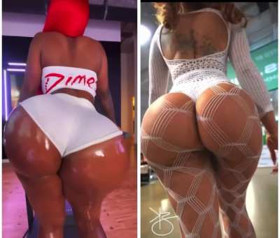 Damnn they are both soo thick 😩🥵 Left or Right side ? 😈