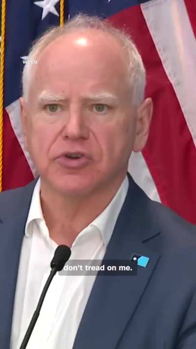 Minnesota Gov. Tim Walz speaks to all Americans, urging them to speak out and put politics aside: "We're no longer having a political debate. We're having a moral debate. This is an inflection point, America. This is basic human decency. Try for a moment 
