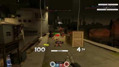 I have this old clip that perfectly demonstrates how stabbing people is just RNG and has nothing to do with their backs at all.