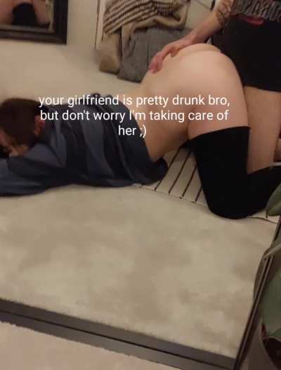 your girlfriend promised she would be faithful to you, but she just couldn't keep her hands off him