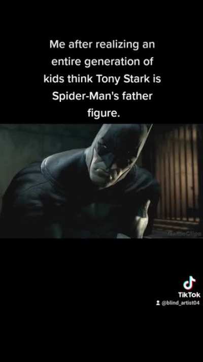 Having a billionare be like a father to a hero that represents the everyman makes no sense