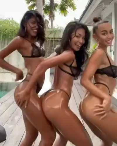 Asian Girls...Oiled And Ready For Action!