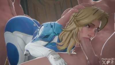 invisible woman “healing” two teammates at once~! [madruga3d]