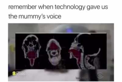 Perfectly cut mummy scream