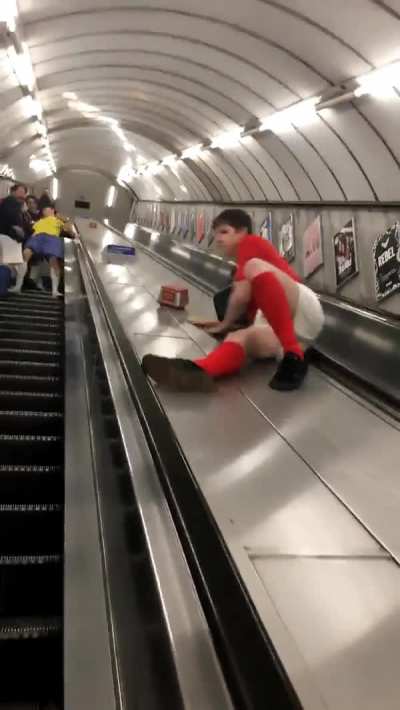 I&rsquo;ll just slide down this escalator
