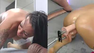 hot milf DPed by sex machine