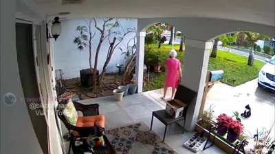 A family is forced to buy security cameras because no one will believe that the old lady on the street is harassing them