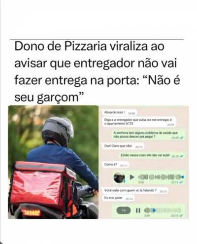 "A senhora podia ser o Alexandre de Morais"