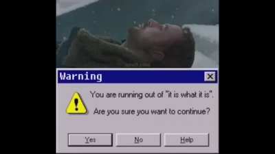 It is...