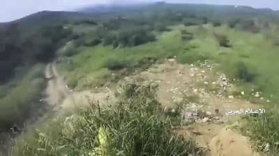 Houthi fighters in close combat with Saudi soldiers. Jizan, Saudi Arabia [2021]
