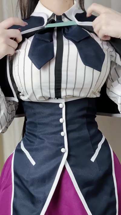 Dressing up with my Akeno cosplay~ 
