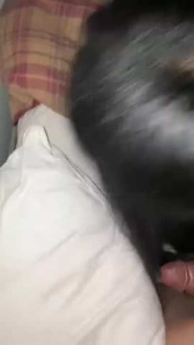 Horny Ebony cum slut dont like the flash