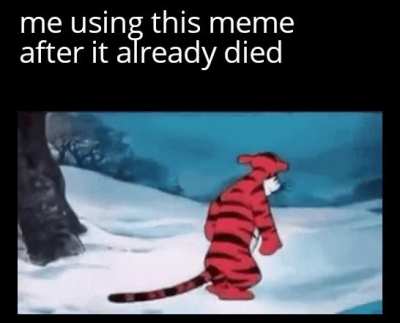 I'm late for the party once again