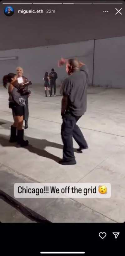 Ye at the party rn