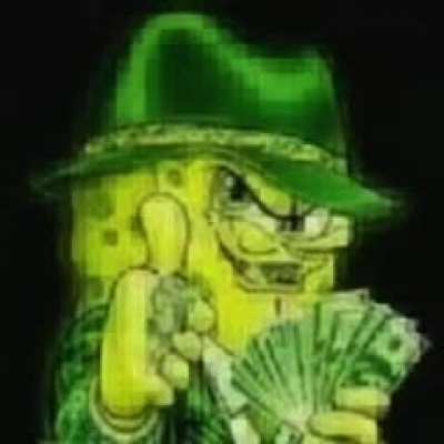 Bob esponja agiota passando pra aben&ccedil;oar seu dia