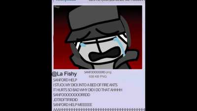Deimos stuck his dick into a bed of fire ants (Made by La Fishy)