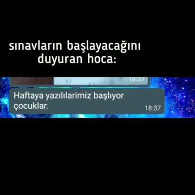 haftaya sınavlarım başlıyor, dedenizin fln t&uuml;feği varsa dm gelin ormana gidelim kafama sıkın 😊❤️